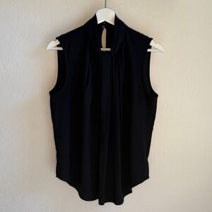 Ann Taylor Black Sleeveless Blouse